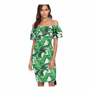 👗 Beautiful tropical print summer dress